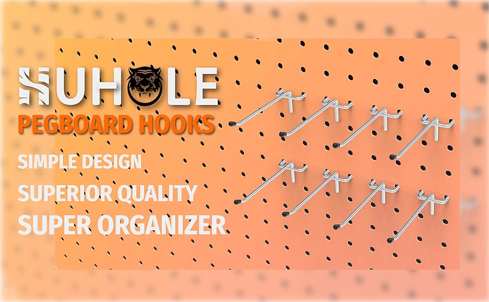 HUHOLE Pegboard Hooks
