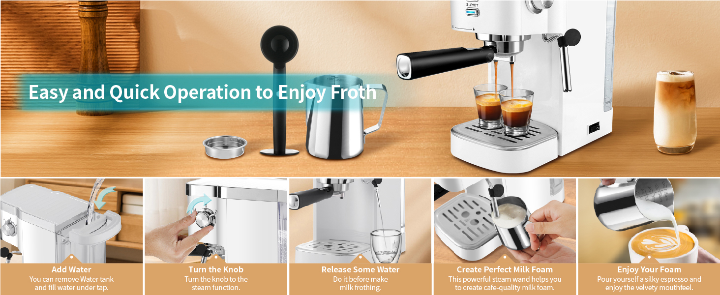 Gevi 20 Bar High Pressure Commercial Espresso Machines, Expresso Coffee