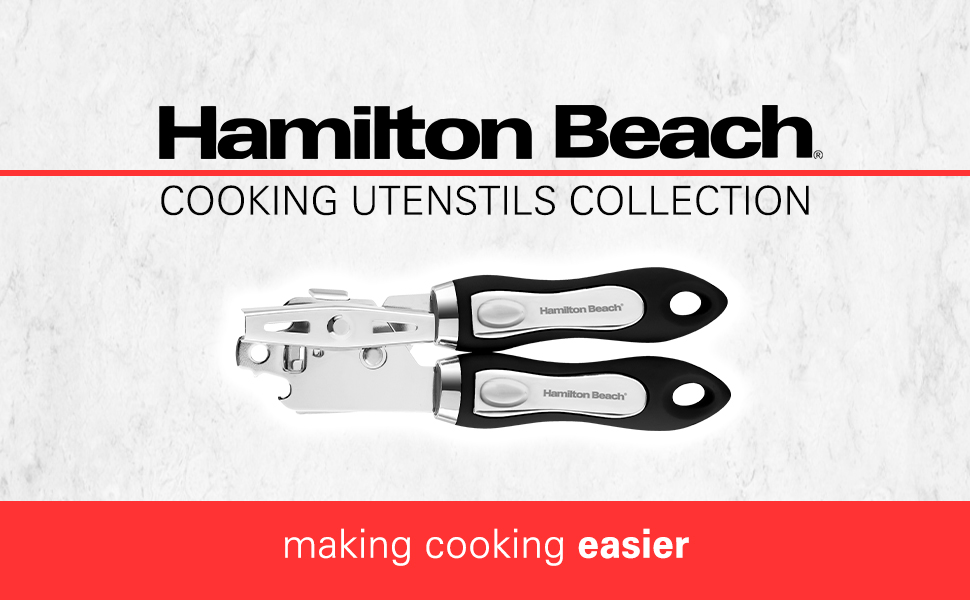 Hamilton Beach Can Opener 8.5in Soft Touch PP Handle