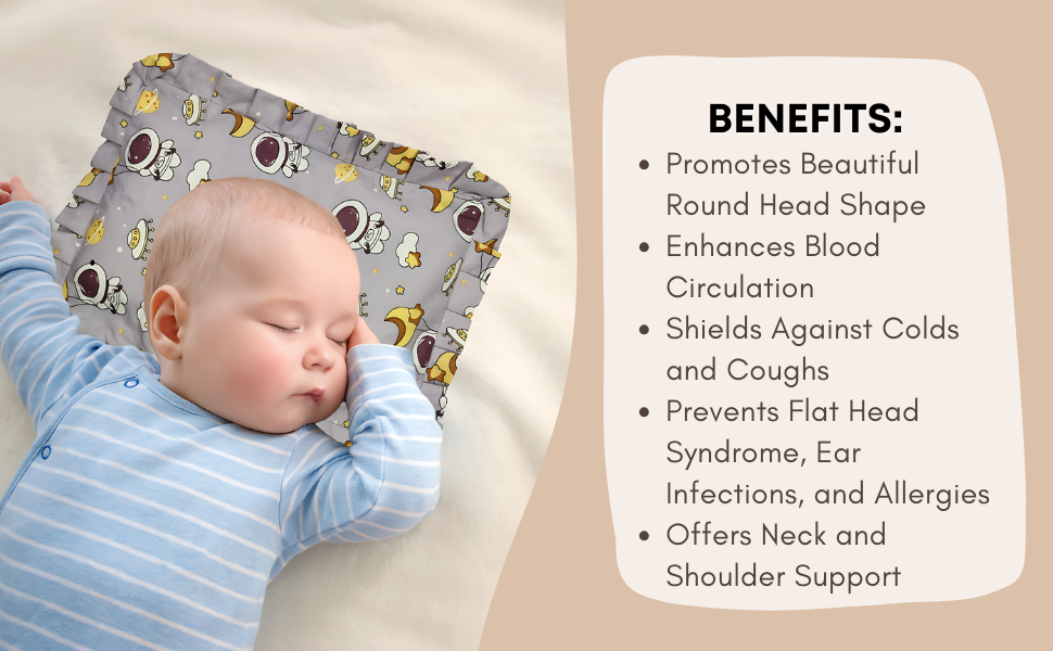 Buy GALILEO Trust® Mustard Seed Pillow for New Born Baby Rai Pillow for Baby Head Shaper