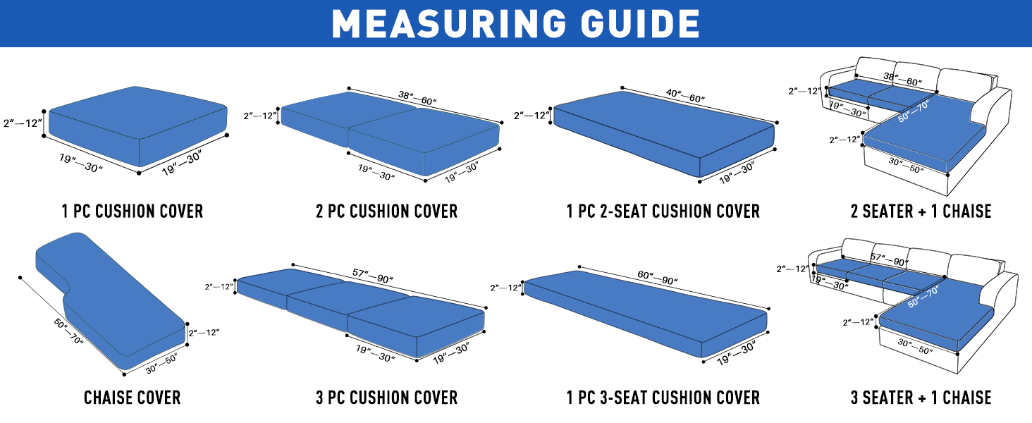 MAXIJIN Waterproof Sectional Couch Covers for L Shape