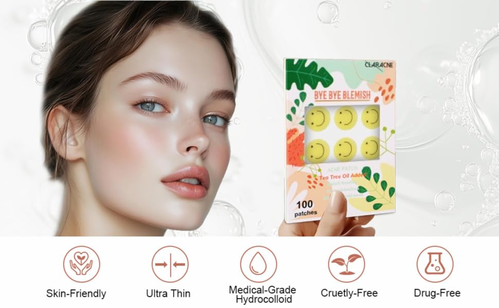 CLARACNE CUTE PIMPLE PATCHES WITH salicylic acid