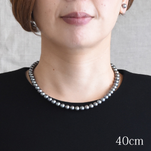 Amazon | [Mani・Mani] あこや黒真珠 ネックレスセット 天然素材