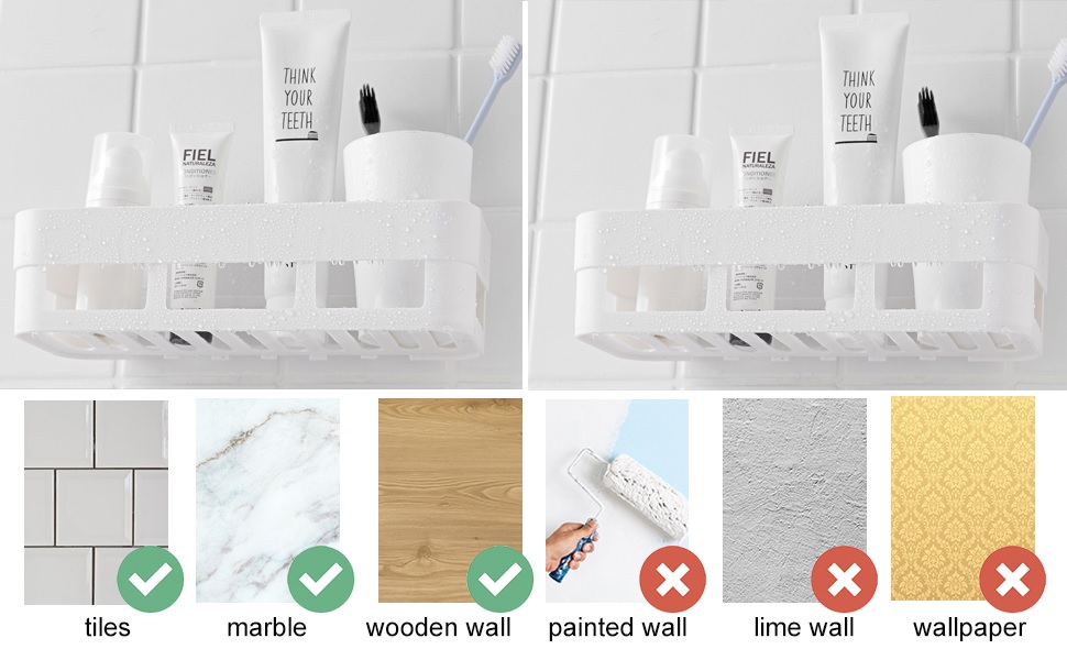 adhesive bathroom shelf