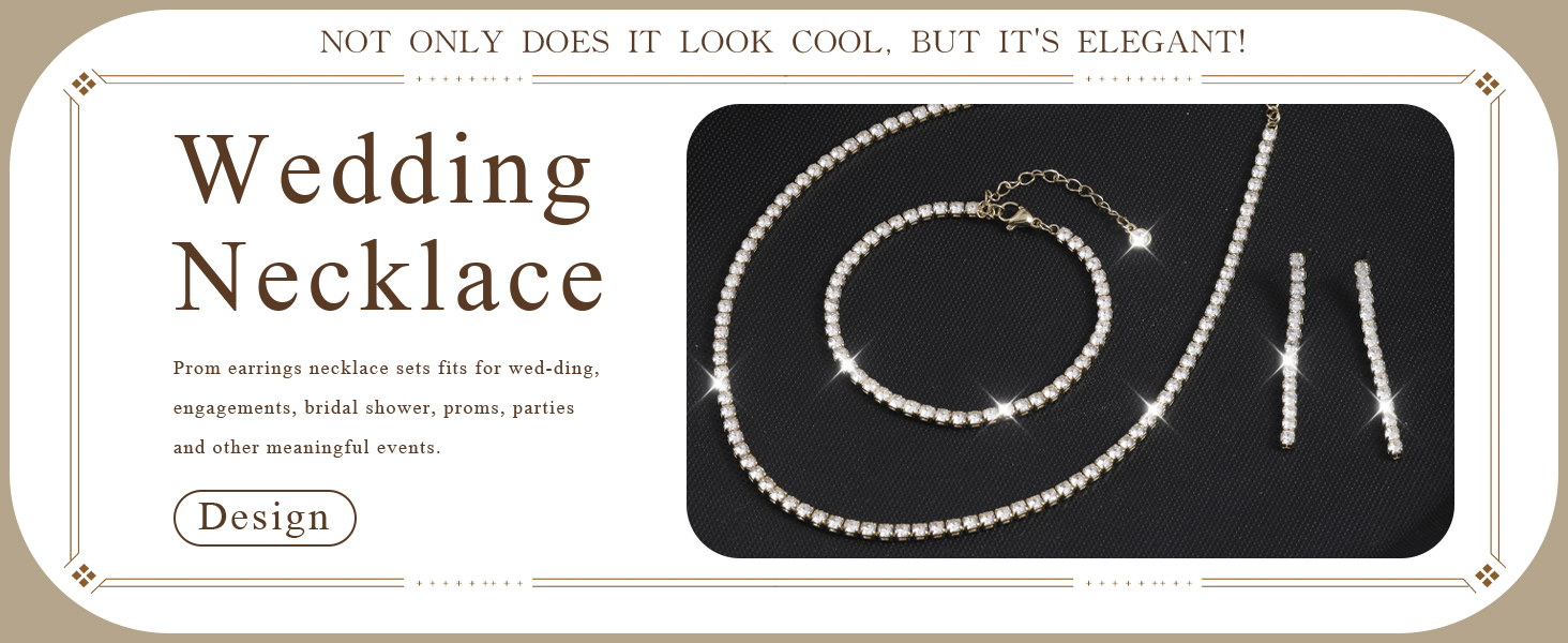 Cubic Zirconia Necklace Set 