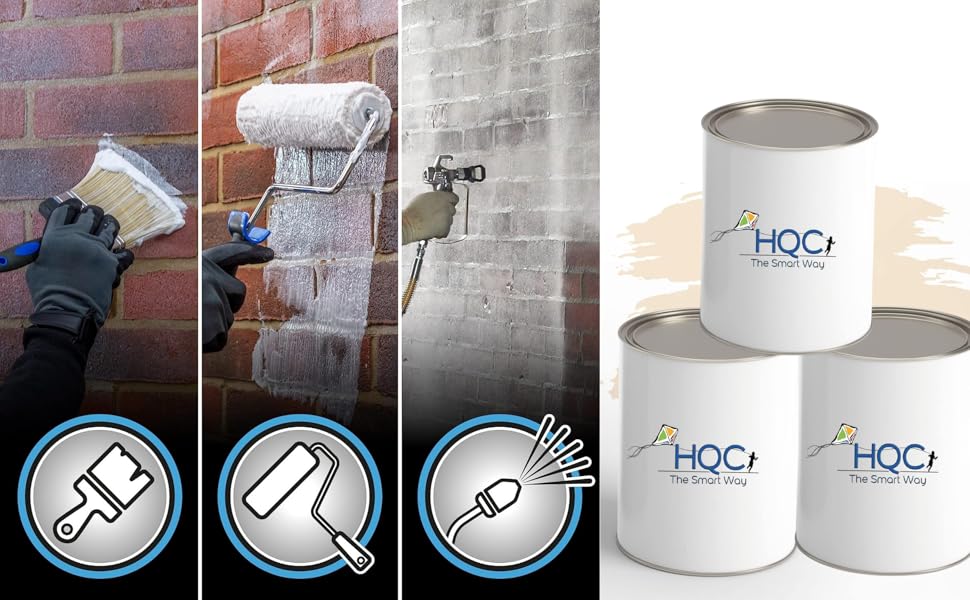 HQC Anti Damp Paint Stain Block Damp Seal Paint Matt Waterproof