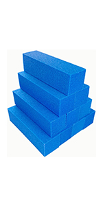 blue nail buffer block