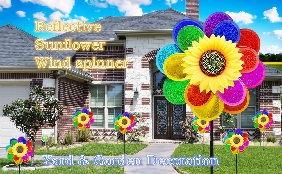 Wind spinners for yard and garden lawn decor