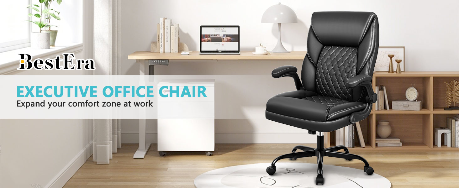 BestEra Office Chair, Executive Leather Chair Home Office Desk Chairs