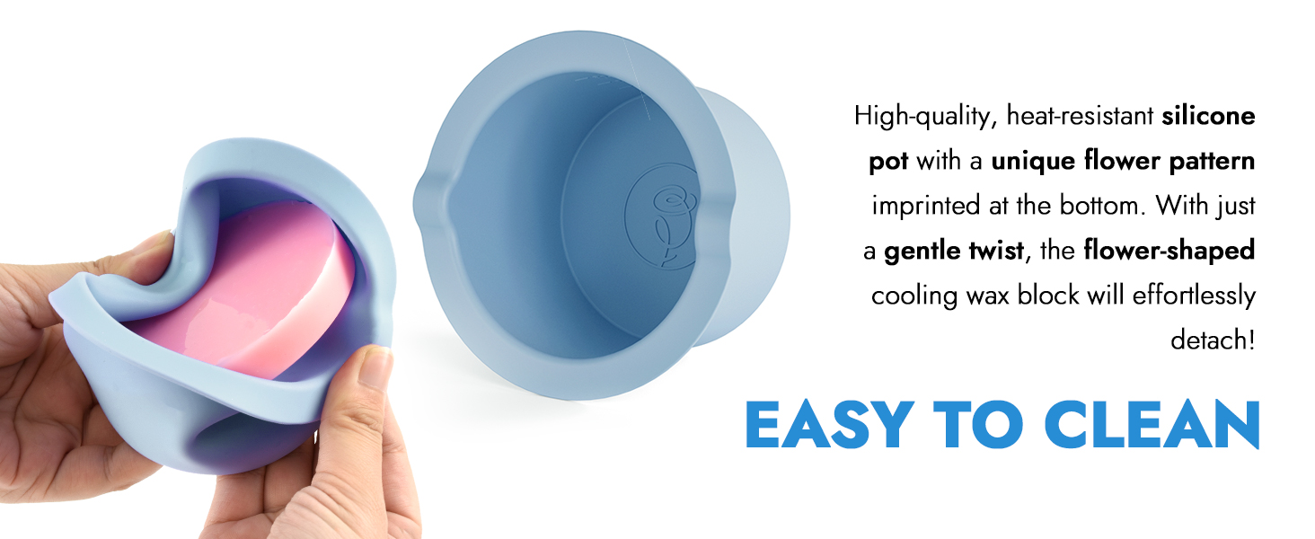 Rosepil Floral Waxing Silicone Pot
