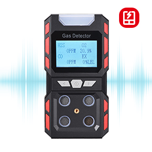 gas detector 4 gas monitor 4 gas meter 4 gas tester portable personal multi gas O2 oxygen gas h2s