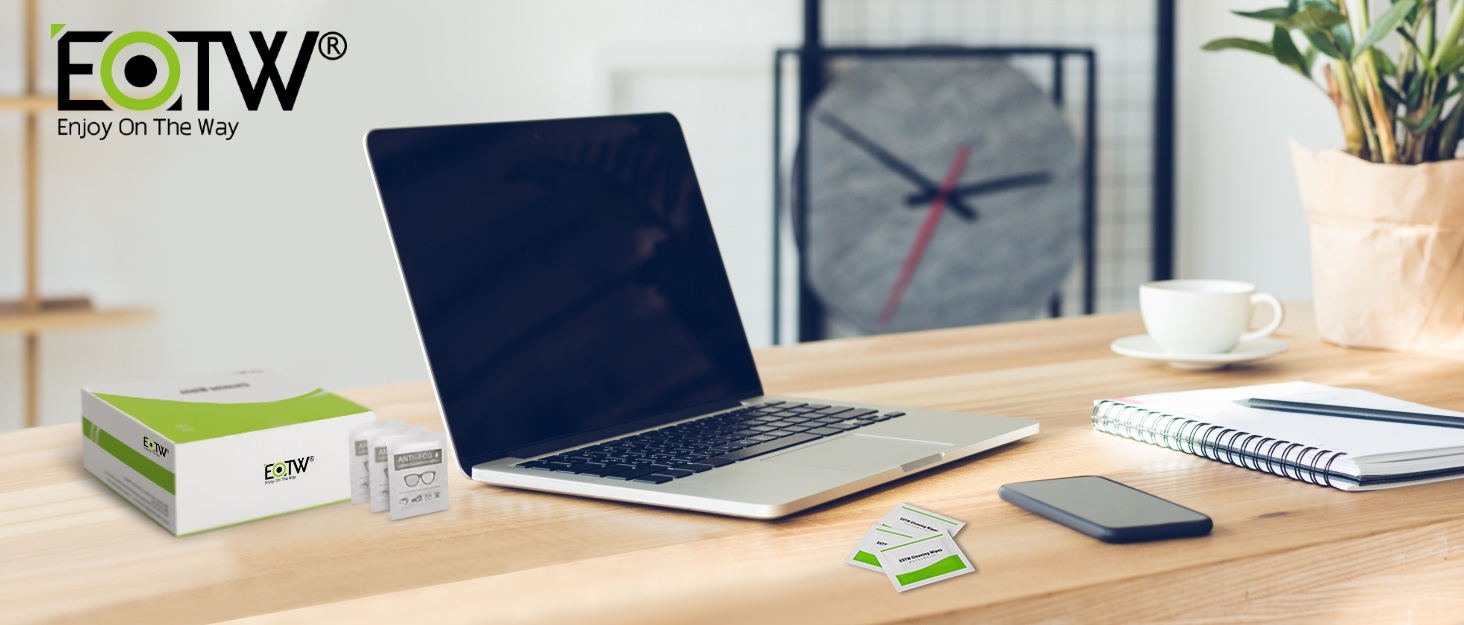 Screen Wipes Individually Wrapped, EOTW Lens Wipes for Eyeglasses Premoistened