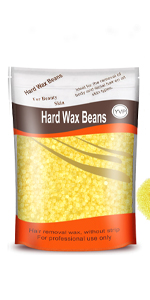 Yellow honey wax beads for hair removal waxing kit