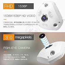 防犯カメラ 魚眼レンズ 360度 全天球「C61SWIP.A」 Amazon.co.jp: 「C61S.A」防犯カメラ 屋内用 300万画素 ONVIF