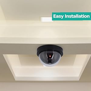 Fake Security Camera, MR-02Y Dummy Fake Dome Surveillance Security Camera Simulated Decoy Camera