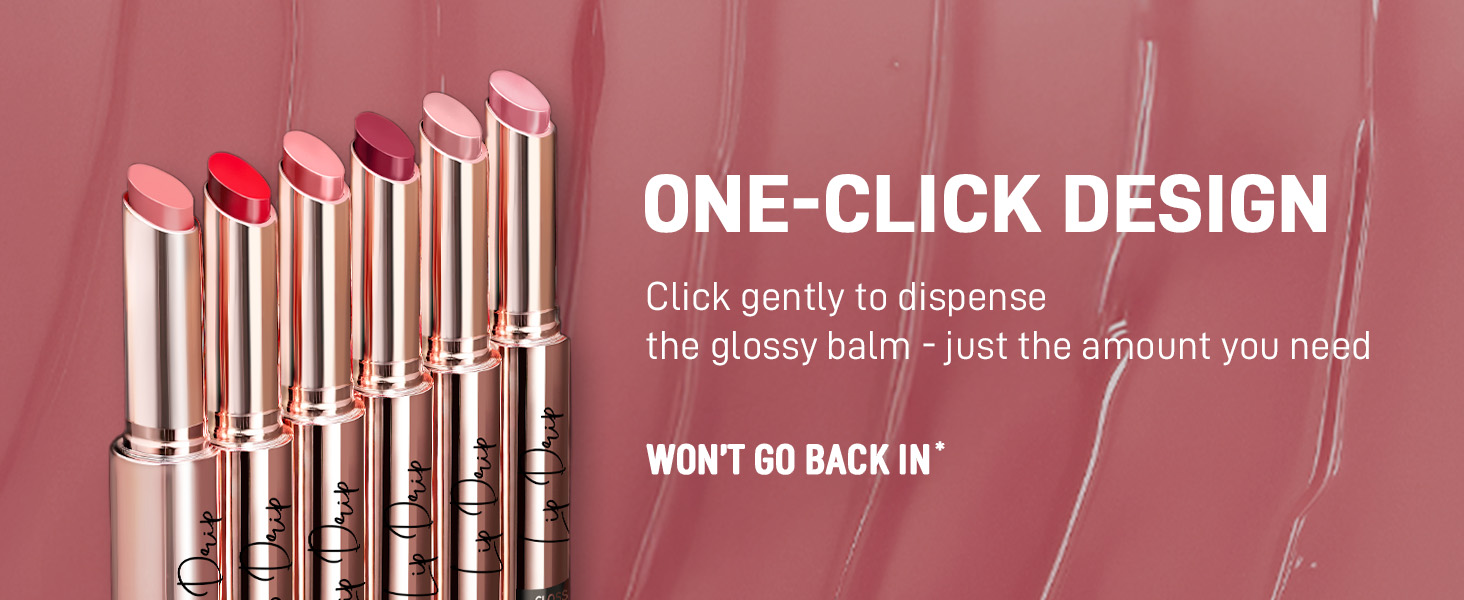 Lip Drip Glossy Lip Balm - High Shine, Lightweight & Long Lasting, Soft & Supple Easy to use