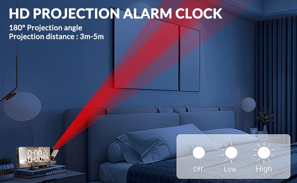 Projection Alarm Clock Alarm Clocks Bedside