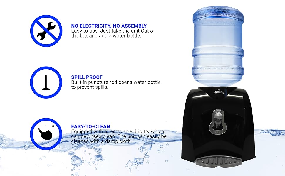 Royal Sovereign Countertop Water Dispenser with Touchless Dispensing