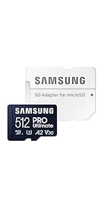 SAMSUNG - Samsung(サムスン)PRO Ultimate マイクロSD 512GB2枚 Samsung PRO Ultimate 512GB MicroSD Card with 200MB/s Speed