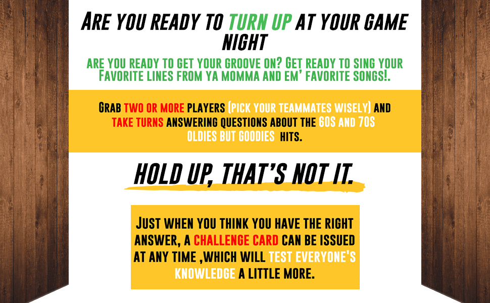 Music Trivia Cards, 60's 70's Oldies, Lyrically Correct
