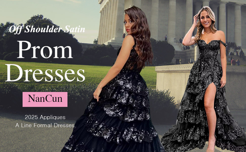 スーツ・フォーマル・ドレス OFF SHOULDER TULLE LAYERED DRESS Off The Shoulder Tulle A-Line Dress – Tux-USA®