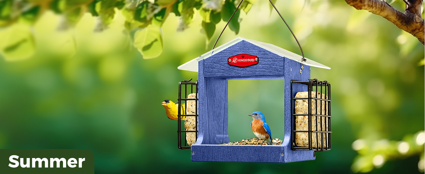 Kingsyard Bird Feeder for Outdoor Hanging Recycled