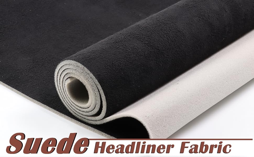 Suede Headliner Fabric with Foam Backing Material Car