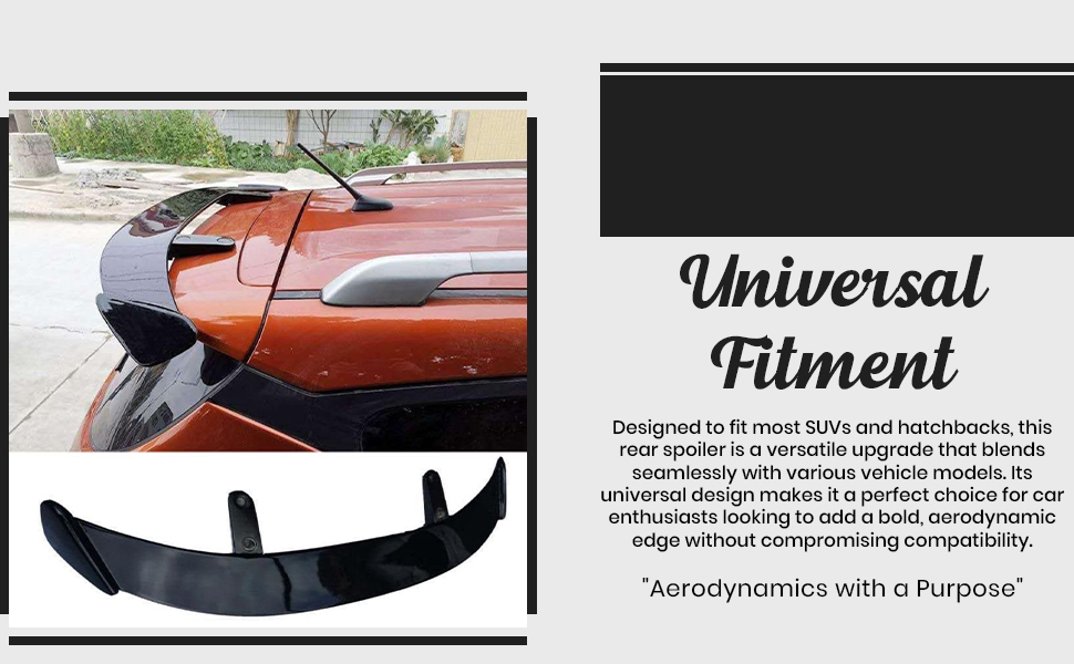SPN-JGSP AUTO Universal Car Rear Spoiler
