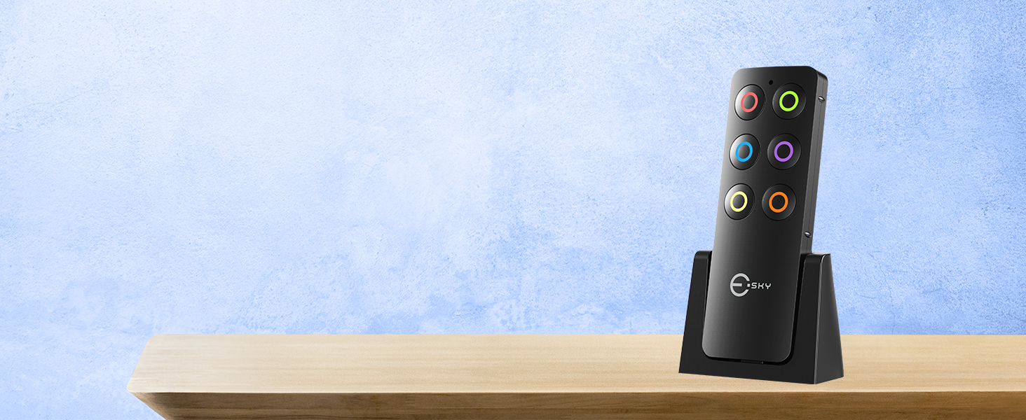 Esky Key Finder Locator with Sound, Stick-on TV Remote Control Finder, Item Locator Tags