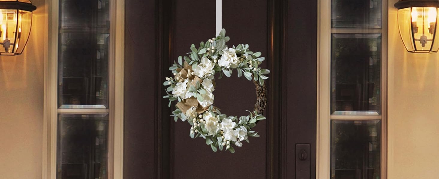 Haute Decor Attract Pinch-Free Magnetic Wreath Hanger 2-Pack (Matte Black) for Metal and Single-...