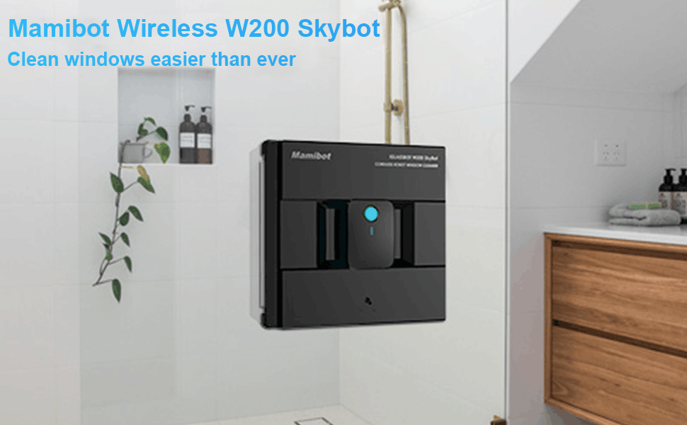 Mamibot W200 SkyBot Cordless Window Cleaner Robot Vacuum