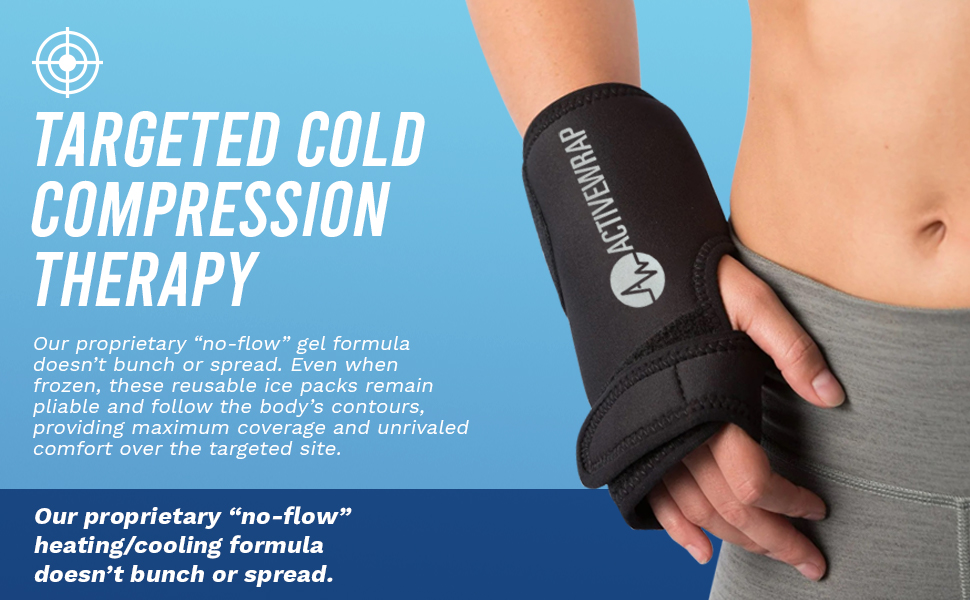 cold compression therapy gel packs ice pack with straps wrist wraps for tendonitis carpal aid