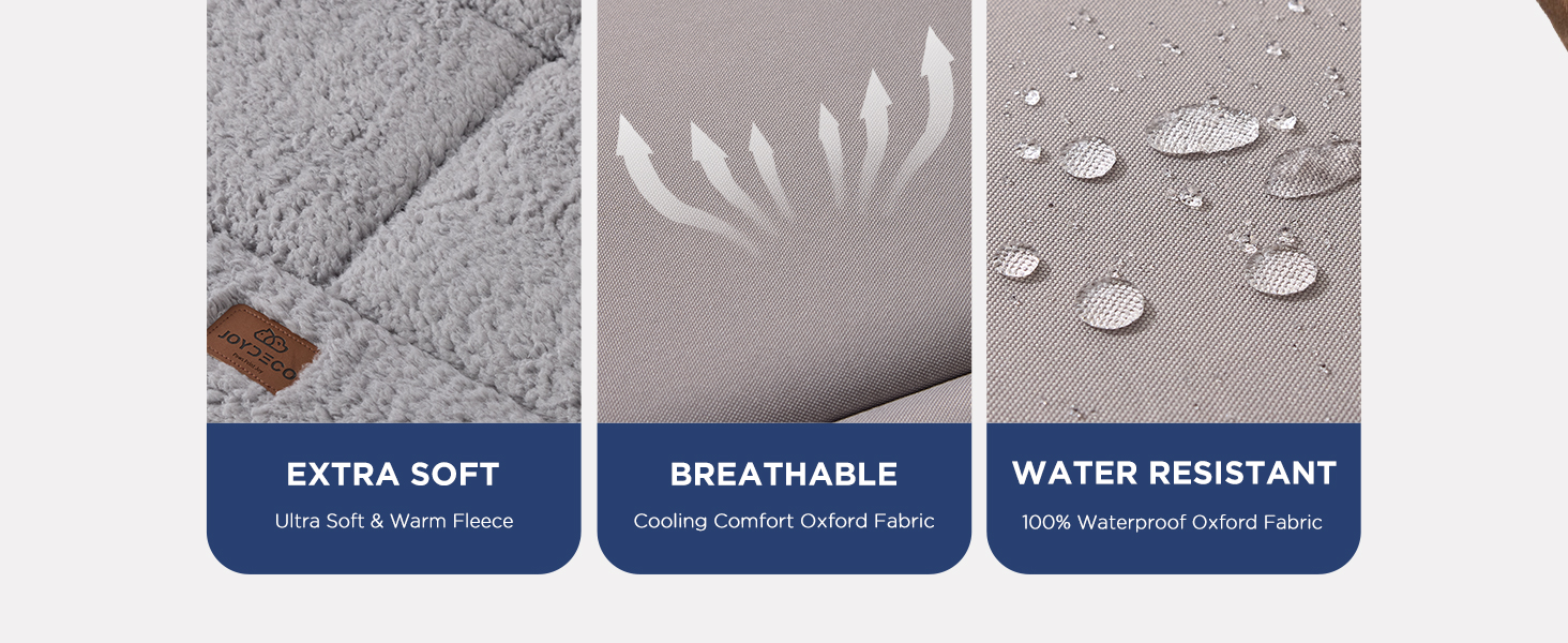 Joydeco dog bed mat for crate kennel washable machine