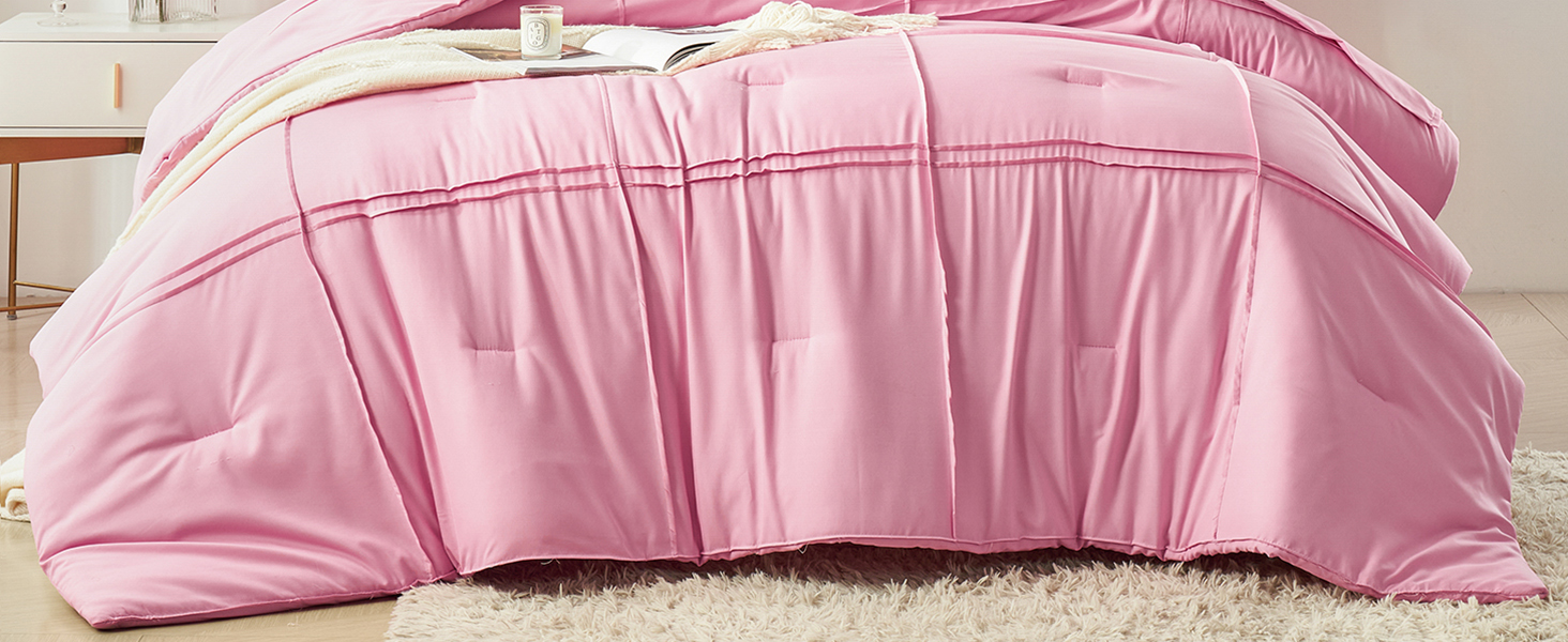 pink comforter set