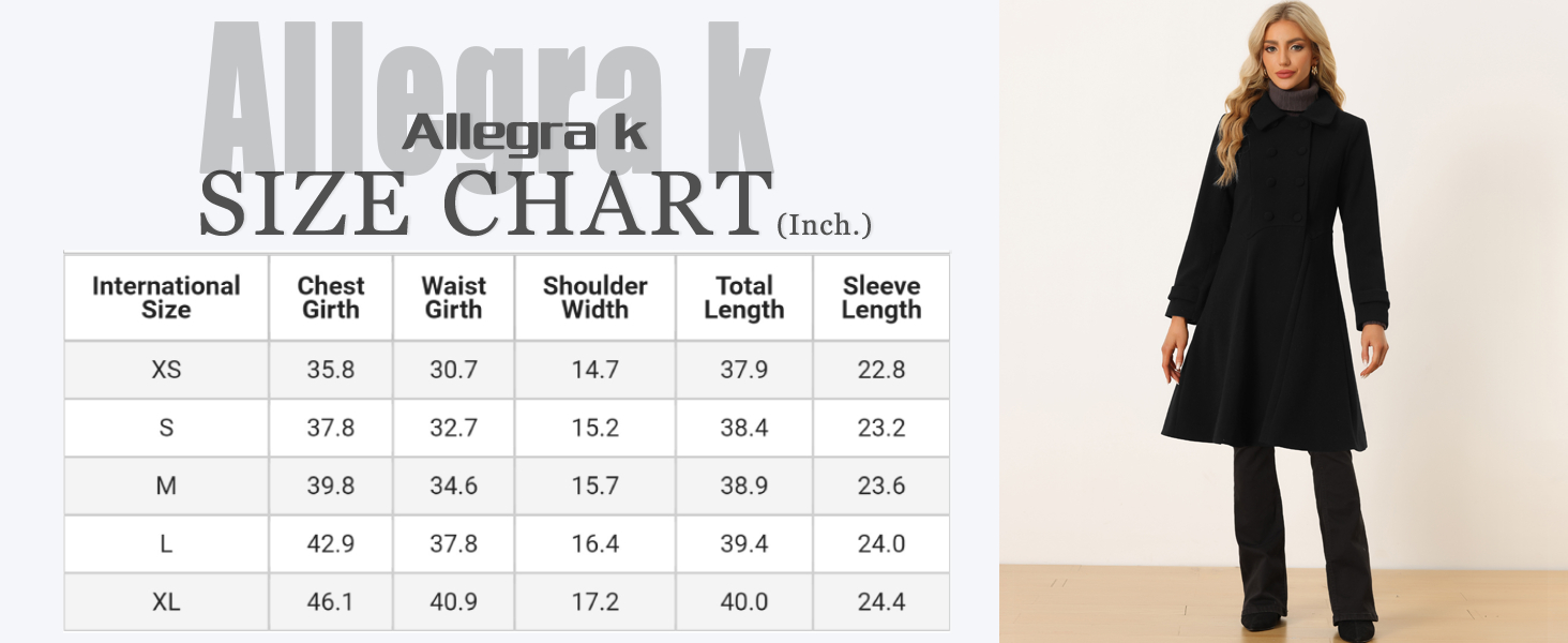 Allegra K dress winter coat