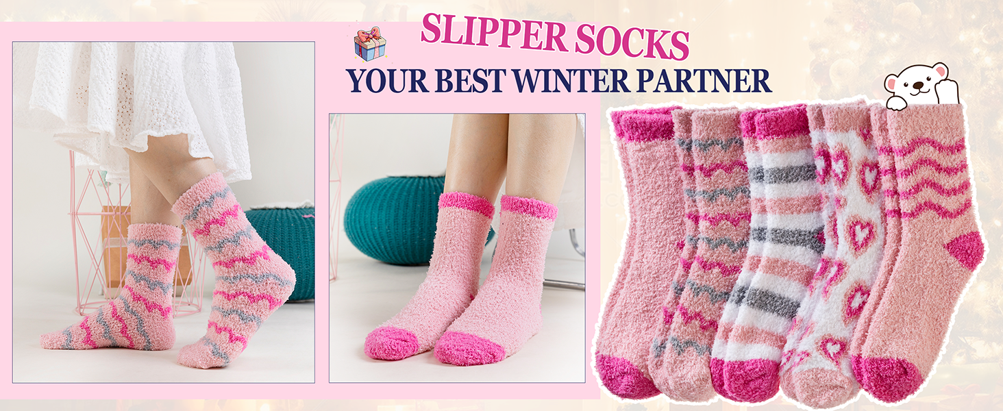 fuzzy socks for women