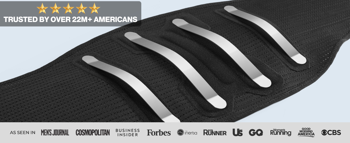 NEENCA Back Brace for Lower Back Pain Relief with Bionic Support System, Lumbar Support Belt for Women&Men with Lumbar Pad, Breathable 3D Knit Fabric for Herniated Disc, Sciatica, Scoliosis... -Black 1