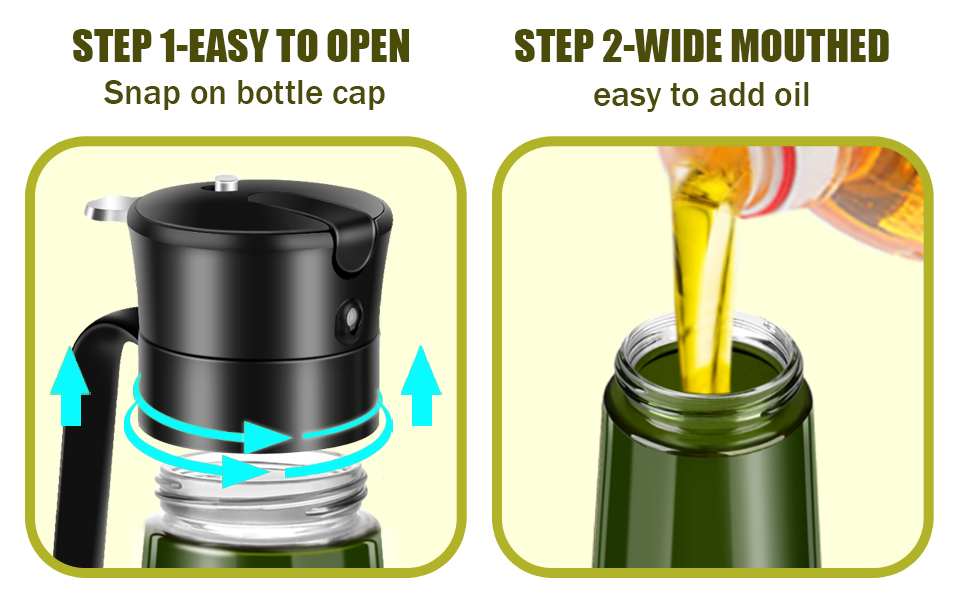 cooking oil sprayer, oil sprayer for cooking 2 in 1, oil mister spray bottle for cooking