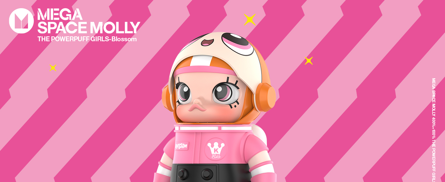 MEGA SPACE MOLLY 400%+100% THE POWERPUFF GIRLS-Blossom