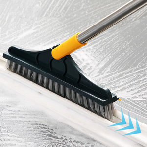 2 in 1 Cleaning Scrub Brush Grout Brush Scrapee 3 Poles 47.