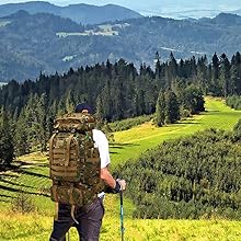 hiking backpack mens waterproof rucksack 80l rucksack outdoor backpack