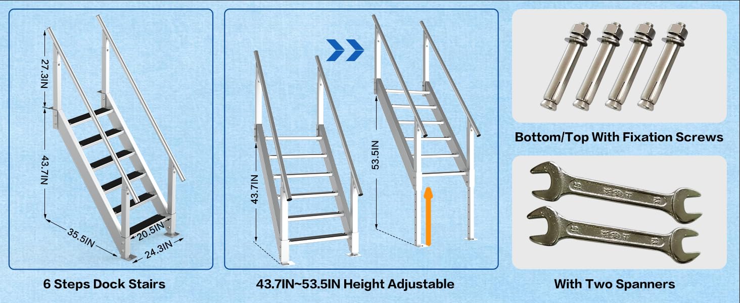 6 STEP DOCK STAIRS