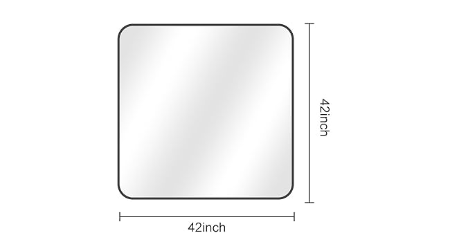 square bathroom mirror