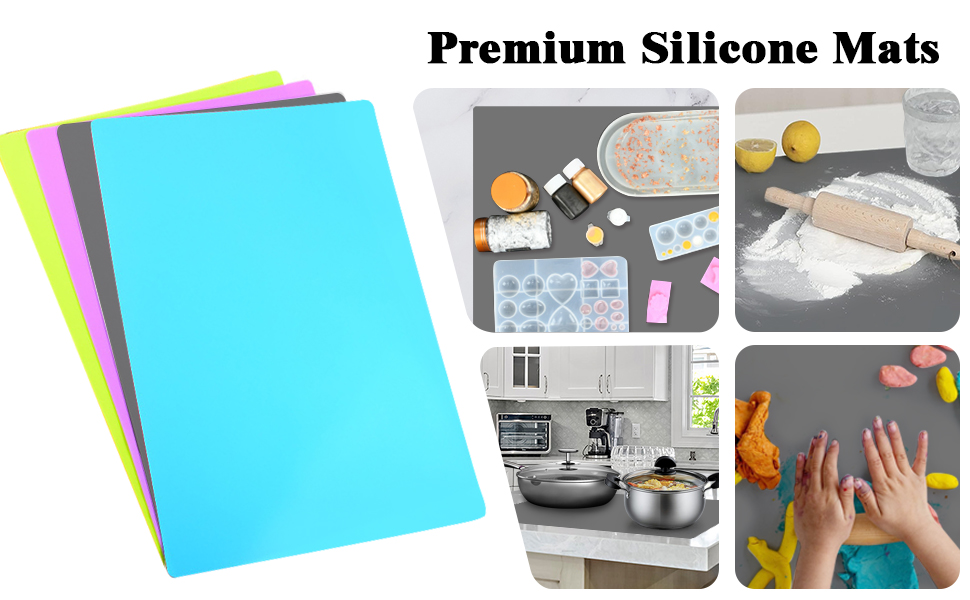 Extra Large Silicone Table Mat 23.6"x15.7", Waterproof