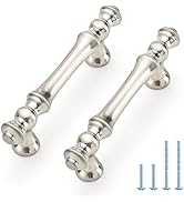 JOY DECOR 10 Pack 3 Inch Brushed Satin Nickel Kitchen Cabinet Handles, Zinc Kitchen Cabinet Pulls...