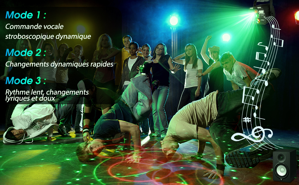 fwiull Lampe de Scène avec Télécommande