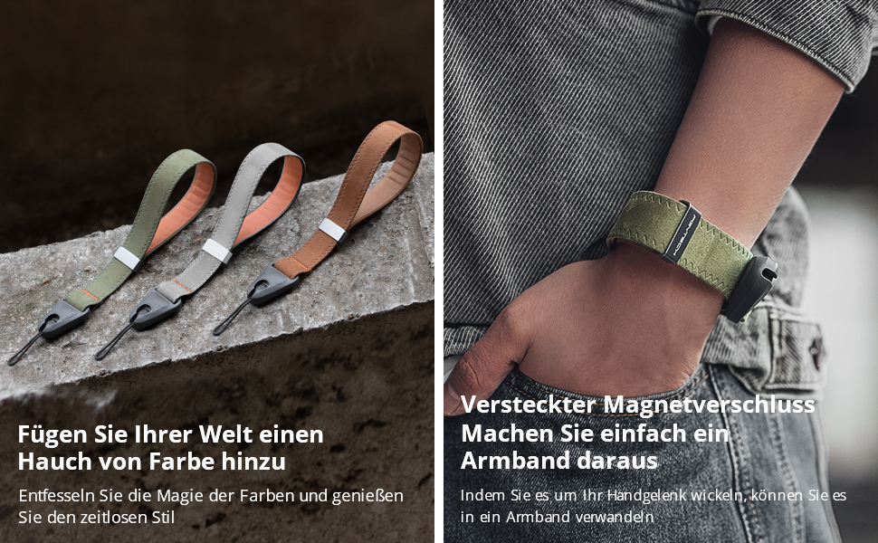 PGYTECH Camera Hand Strap Adjustable Quick Release Camera Straps for