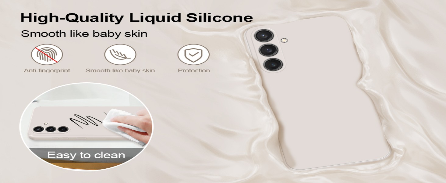 Samsung Galaxy S23 FE, Silky-Soft Touch Full-Body Protective Phone Silicone Case, 