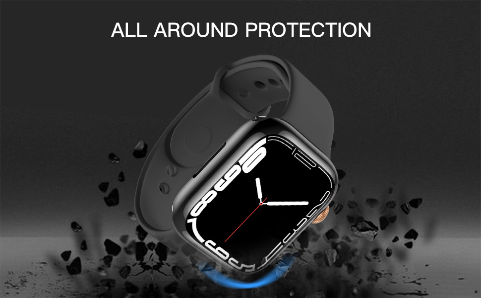 Upeak Compatible with Apple Watch Screen Protector Case Series 1/2/3