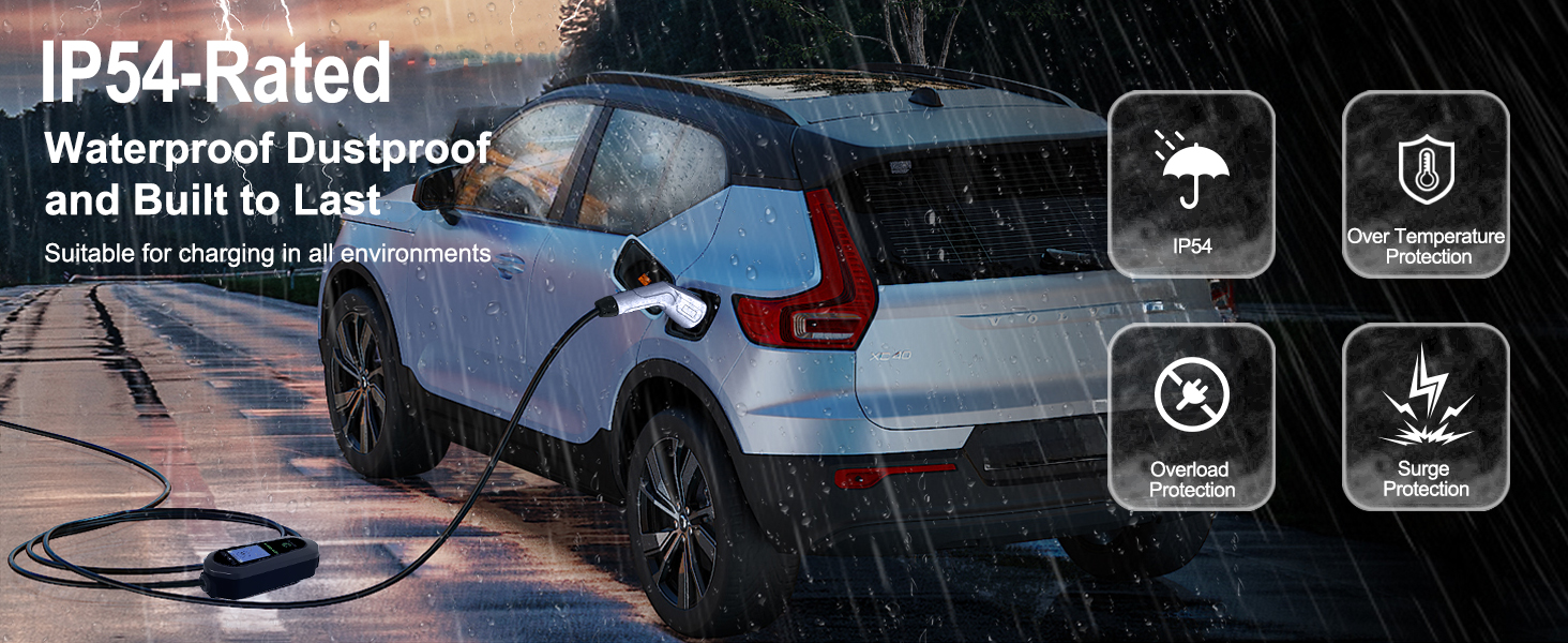 RTSKY Ev Charger Cable Type 2 to 3 Pin UK Plug